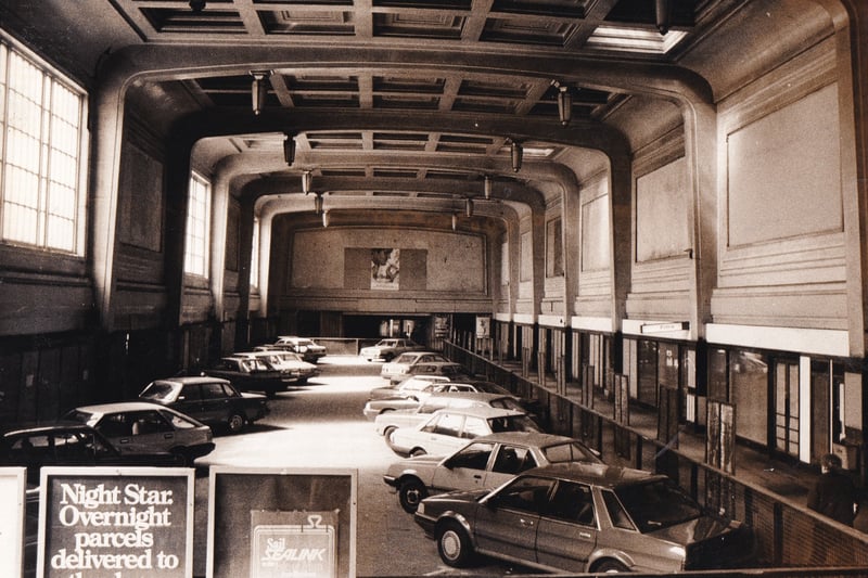 The future of Leeds City Station's north concourse was in the balance in April 1985. Trust House Forte, who owned the neighbouring Queens Hotel, wanted to turn it into an exclusive car park for its customers -- but Leeds planners opposed the move.