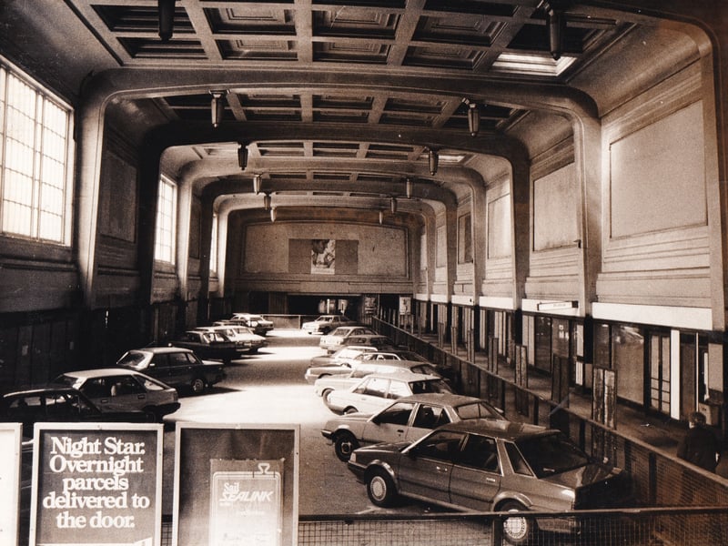 The future of Leeds City Station's north concourse was in the balance in April 1985. Trust House Forte, who owned the neighbouring Queens Hotel, wanted to turn it into an exclusive car park for its customers -- but Leeds planners opposed the move.