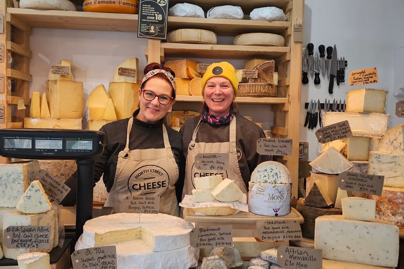 Kim and Adele said: “We're using quite a lot of energy to keep the 
cheese all at a certain temperature so as a business goes, it has high overheads. The cost of the bills going up is not easy for a small 
independent business. It’s a very quiet part of the street compared to the top end of North Street. Weekends are generally busier. People have got money to spend I think because people are staying in more rather than going out drinking and going for meals. They’re spending a little bit of money on something like a nice cheese board to stay in so that’s been quite positive. It’s artisan cheese - people could go and get cheaper cheese in the supermarket but customers like the product and they like the fact that we’ve got so much variety and it’s really good quality. We’ve got lots of regulars that come in and just buy a loaf of bread or come in and have a little chat. It’s really nice.”
