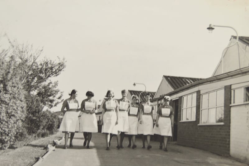 Nurses at Blackpool Victoria Hospital in 1960