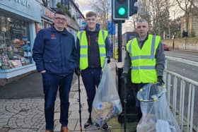 Chris Ashton (left) of Strawberry Student Homes says he is paying his staff to litter pick the streets off Ecclesall Road once a week to combat perceptions that students are litterbugs and flytippers.