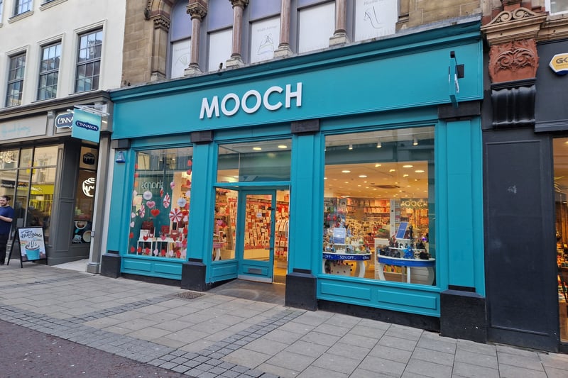 Mooch, a gift shop chain, opened in Commercial Street in December. Benefiting from the footfall that comes with being near Trinity Leeds. Mooch hopes to become the city's new favourite stop for all things greeting cards, stationery, candles, toys and other gifts.