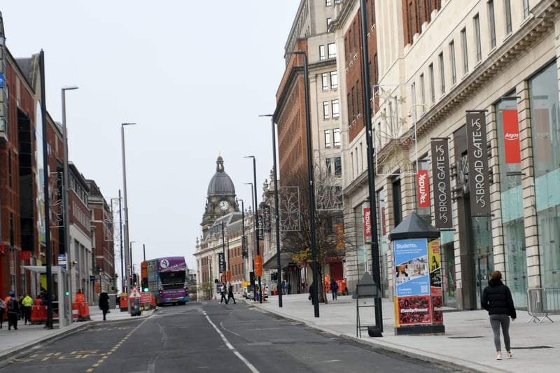 The Headrow and the surrounding streets in the city centre recorded 390 ASB crimes between February 2023 and January 2024