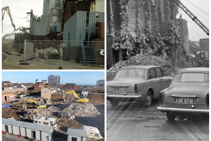 Demolition scenes in consecutive decades on Wearside.
Tell us how many you remember.