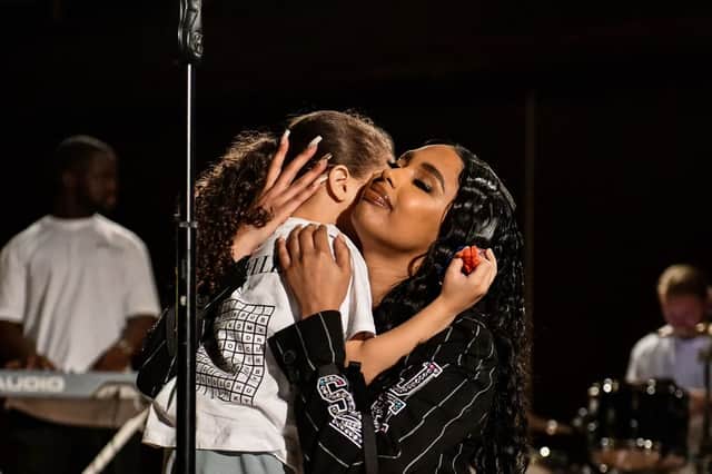 Sheffield R&B singer with her son Jaleel, who she describes as her 'biggest inspiration'