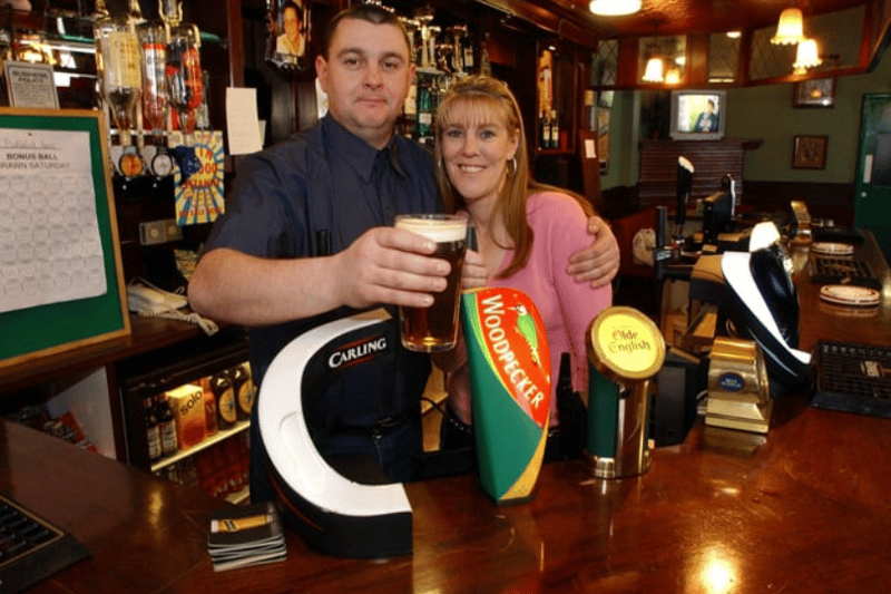 New tenants at the Pickwick Arms in South Shields in 2004, with David Spraggon and Christine Campbell pictured