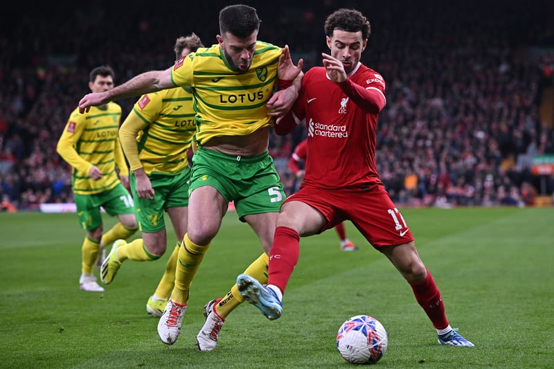 Kept his composure to head home the opening goal and was at the heart if all Liverpool's good play in the first half. Flashed an effort not too far wide early in the second period before his long ball caused havoc among the Norwich defence and yielded Jota's goal. Subbed in the 55th minute to save his legs. 