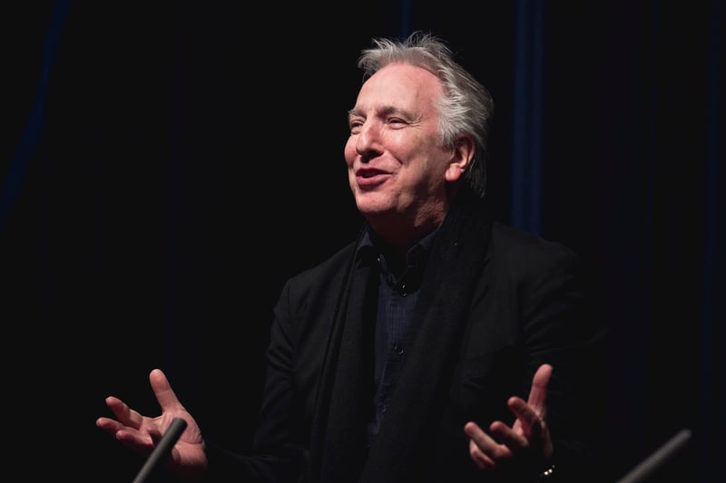Alan Rickman appeared at the Glasgow Film Festival back in 2015 for the premiere of his new film A Little Chaos.