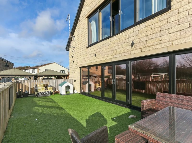 To the rear of the home is this contained garden space - excellent for a dog. (Photo courtesy of Zoopla)