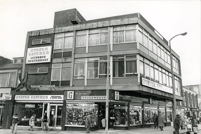 The Oyster Catcher in 1981, also Greenwood's Menswear