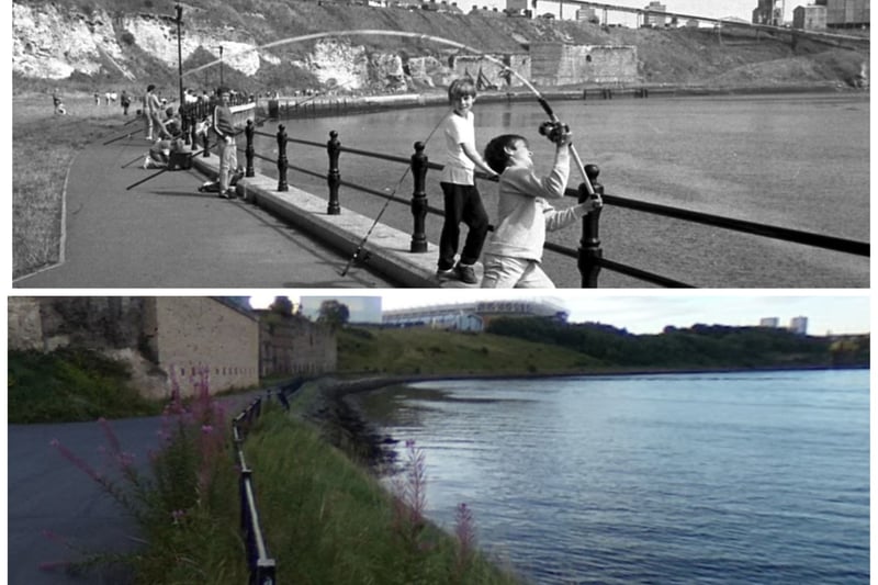 A Young Sea Anglers Open Competition in 1985 and the scene in 2019.