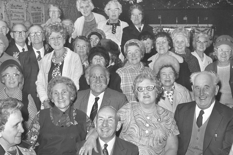 Members of Deptford and Millfield Darby and Joan Club at their annual dinner at the Bay Hotel, in 1973.