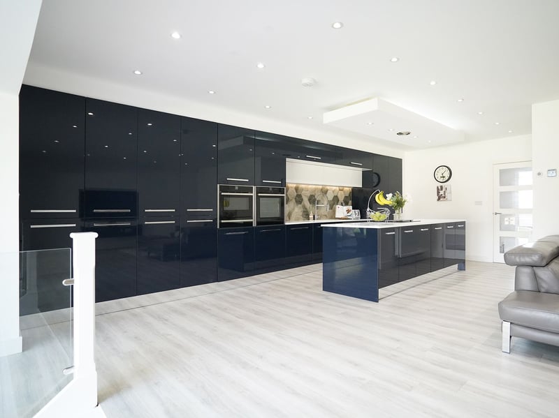 The interior refurbishment has produced in this beautiful, modern kitchen. (Photo courtesy of Redbrik)