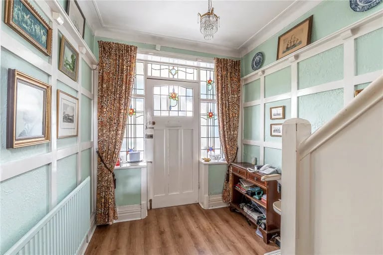 The home is full of traditional 1930s features throughout.