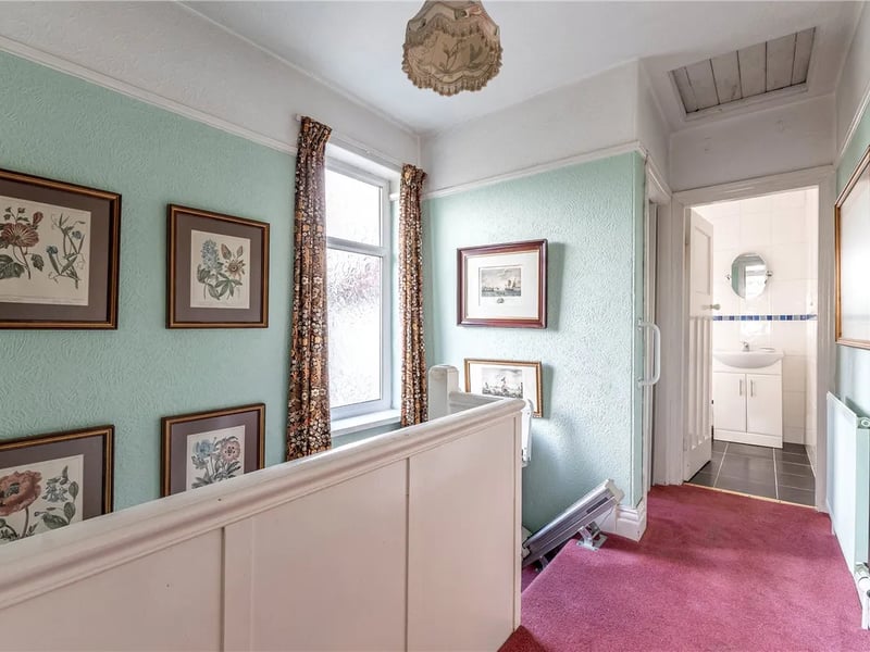 Stairs in the hall lead to this spacious bright landing.