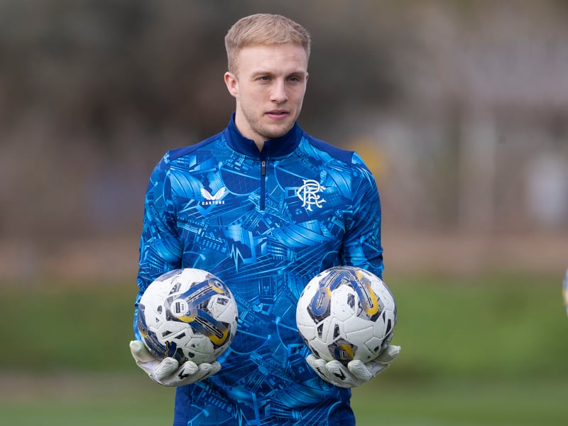 The Scotland international goalkeeper will be Rangers' substitute goalkeeper for the game.