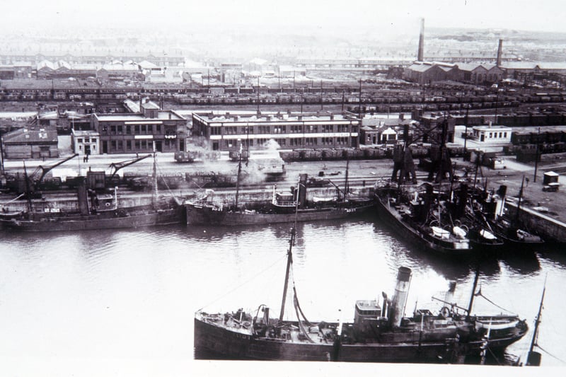 Wartime rules forbade photography on the docks. But this is how Wyre Dock looked then