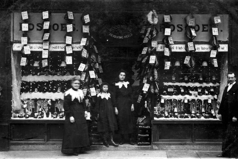 Christmas time at Roscoes shoe shop in Church Street, Fleetwood  