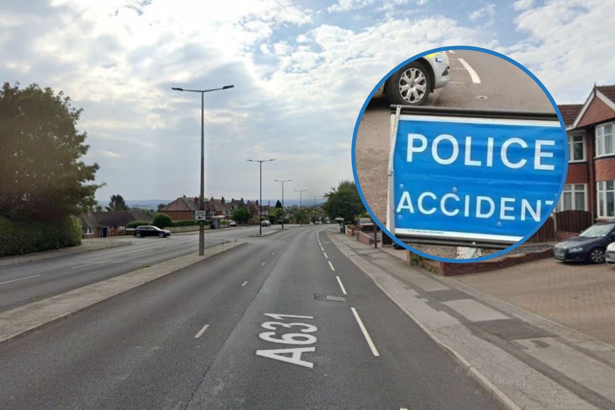 Busy Rotherham road closed after crash 