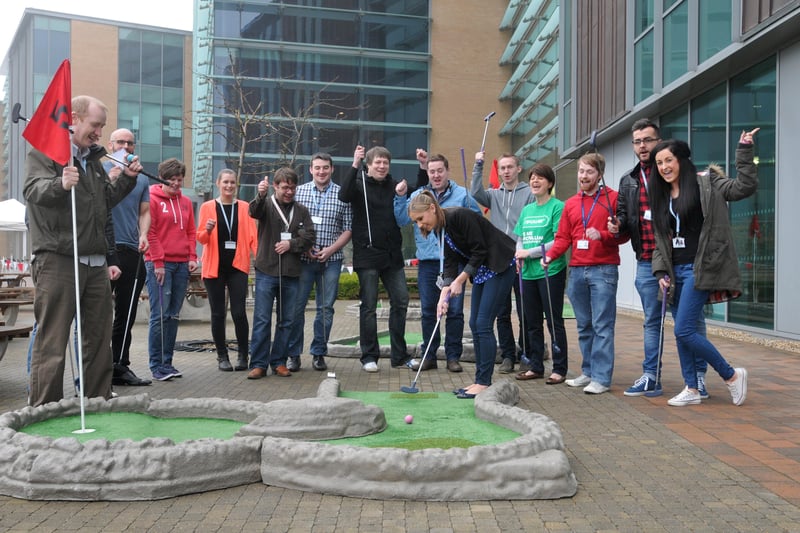 NPower's staff at Rainton Bridge had a go at crazy golf for Macmillan Cancer Reseach.
Tell us if you were pictured in 2014.