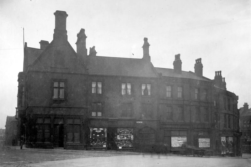Wade Lane and the corner with Mark Lane in November 1928. On left Frank Somers, Veterinary Surgeon on corner with John Cox, shopkeeper next door. This area was cleared to make way for Lewis's department store which was opened on  September 17, 1932. The department store locked its doors and turned away staff and shoppers on February 1, 1991, after the company went into receivership.