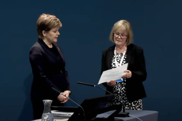 Sturgeon being sworn in