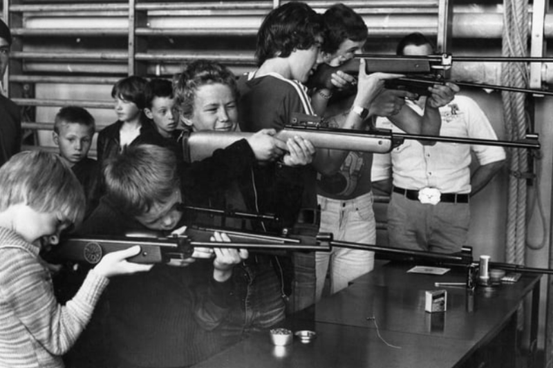 Were you pictured taking aim in this scene of rifle shooting at Boldon Comprehensive?