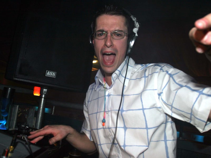Pictured at Zero (Turbulence night) in 2004 is Turbulence DJ & promoter James