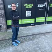 James Nettleton, INOV8 business development director, at the new store in Dyson Place.