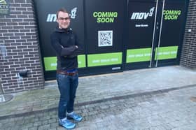 James Nettleton, INOV8 business development director, at the new store in Dyson Place.