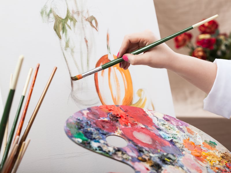 Creating a piece of artwork is also a top hobby, with a vote of 18%.