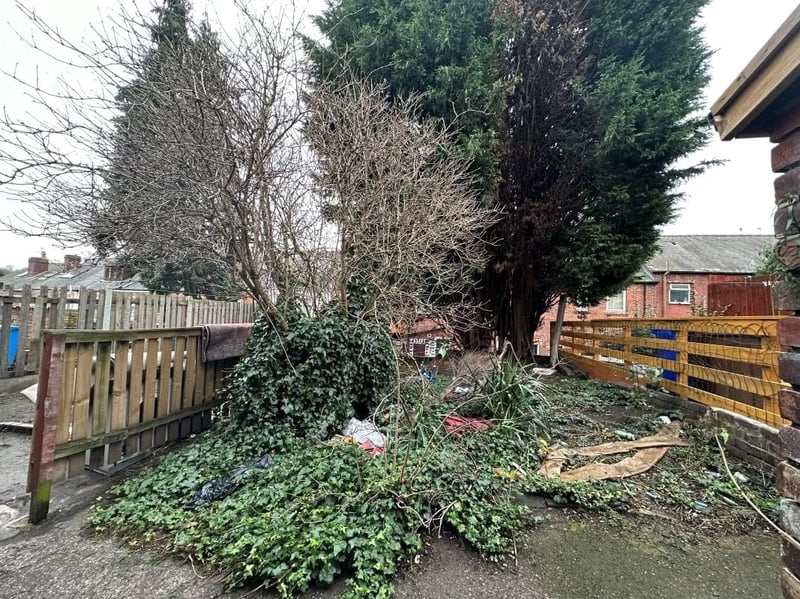 The garden would also need tidying up. (Photo courtesy of Zoopla)