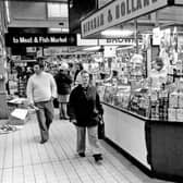 Inside Sheffield's Castle Market in 1977