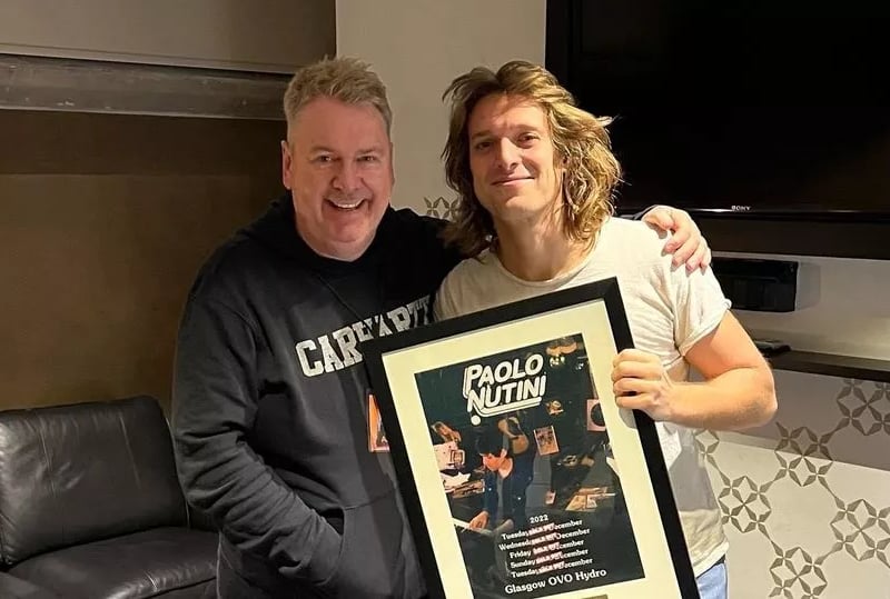 The Paisley-born singer was recognised by the venue after he set a new record at the venue in December 2022 by becoming the first musical artist to complete a five-night residency.
