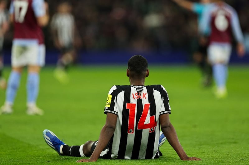 Newcastle's top scorer was forced off during Tuesday's 3-1 win at Aston Villa with a groin issue. Eddie Howe said the player was 'very close' after missing the Bournemouth match and has returned to training

Expected return: Arsenal (A) - 24/02