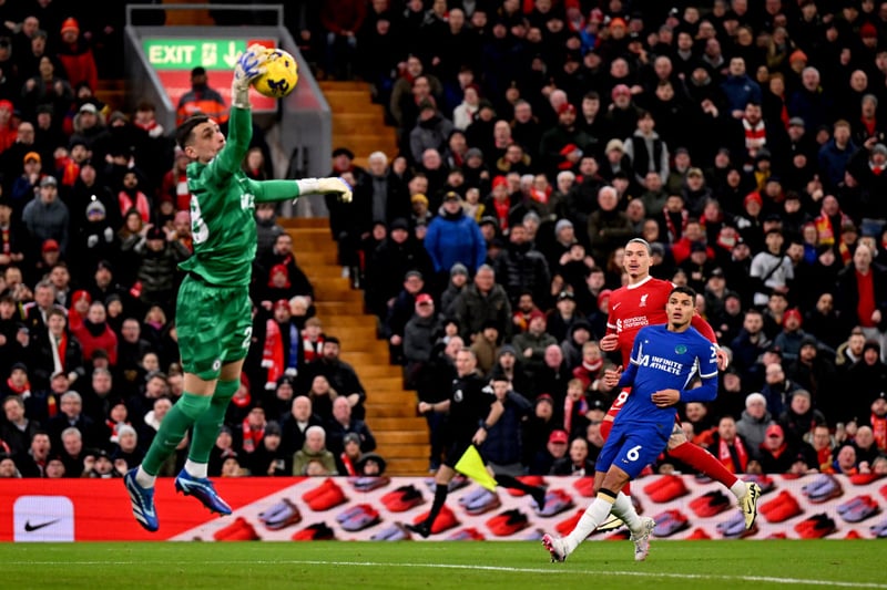 Pulled off an unbelievable save to deny Luis Diaz early in the game.  Continued to impress despite Chelsea being under pressure and underperforming.