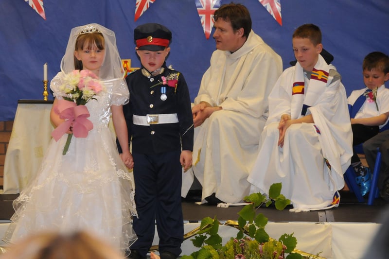 The school held a mock Royal wedding in 2011 with Olivia Walker as the bride, David Holgate as the groom, and with pupil/priest Allan Davis helping the Rev Brett Vallis.