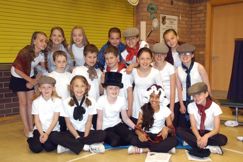 A play about coal mining was being performed by these young students in 2008.
