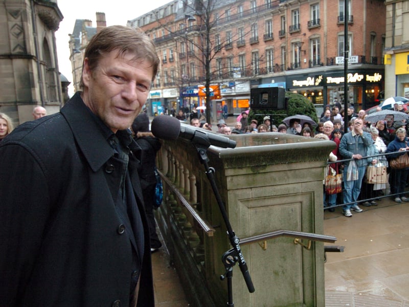 Sean Bean, pictured here outside Sheffield Town Hall, was born and raised in Handsworth and nearly followed his dad into the steel trade before getting bitten by the acting bug. He has gone on to achieve huge success and great acclaim, with roles in film and TV including Sharpe, GoldenEye, Lord of the Rings and Game of Thrones. The Sheffield United fan also got to live out his boyhood dreams in the football drama When Saturday Comes, filmed in his home city.