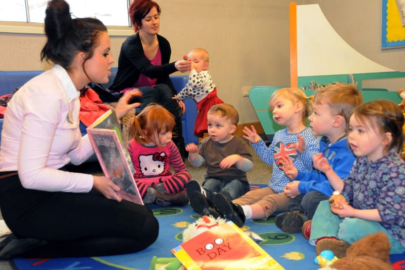 Emma Hopkinson read to youngsters during a storytelling and reading session at Sunderland City Library in 2012.
