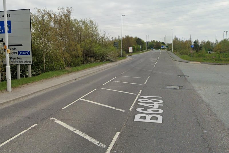 Ben Bruce said: "Outside arla in Stourton there's one what will easily claim a small car it's like a sink hole."