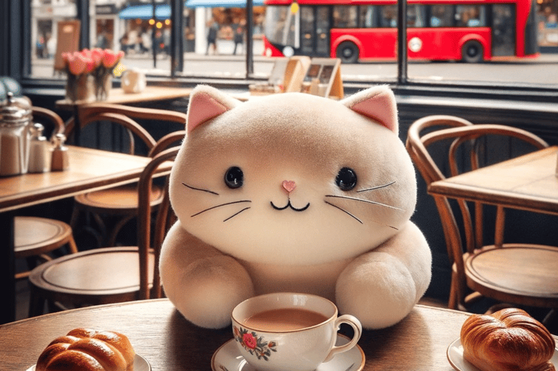 POV: you're having a cute coffe date with your fave Jellycat.