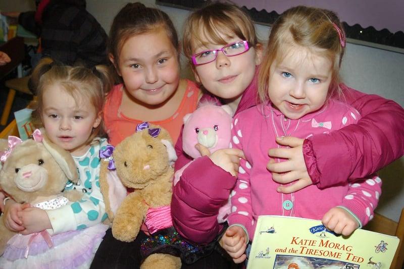 Children at City Library were enjoying story time with their teddy bears in 2013.