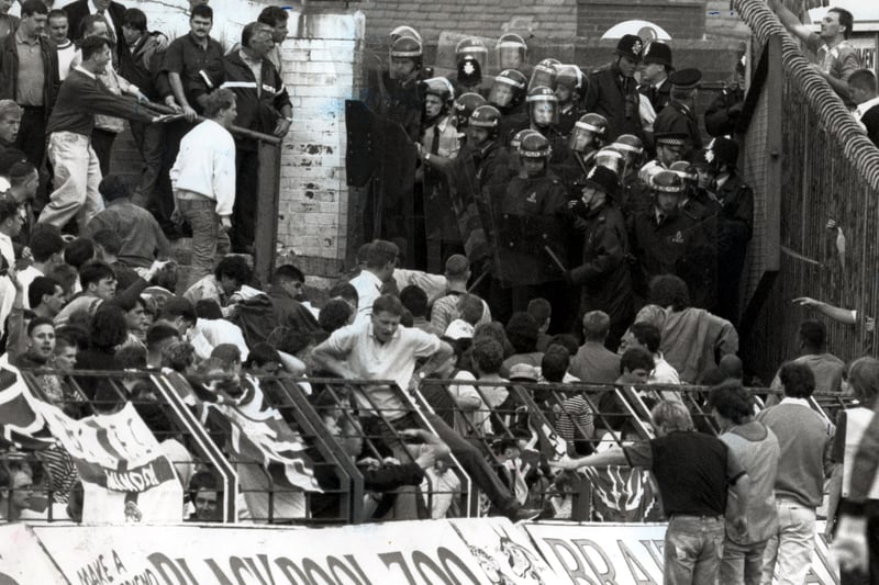 Violence at Blackpool FC with Birmingham City fans in 1989
