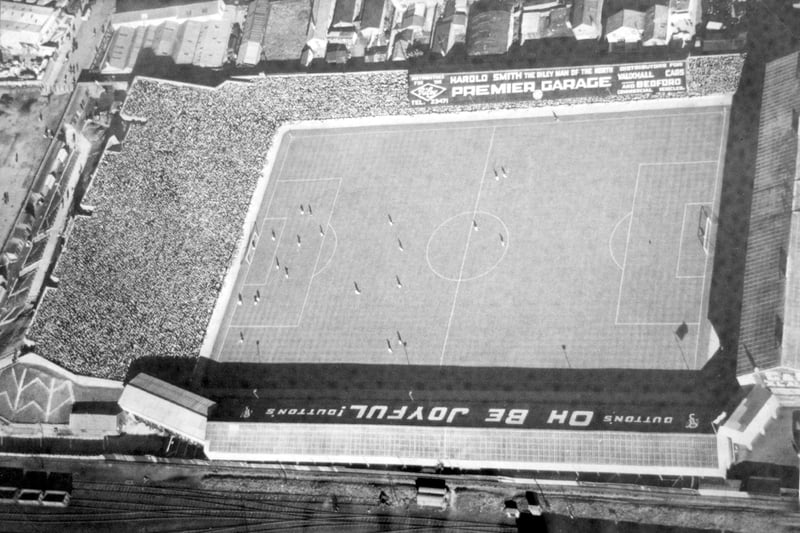 The ground pictured from the air in the early 1950s