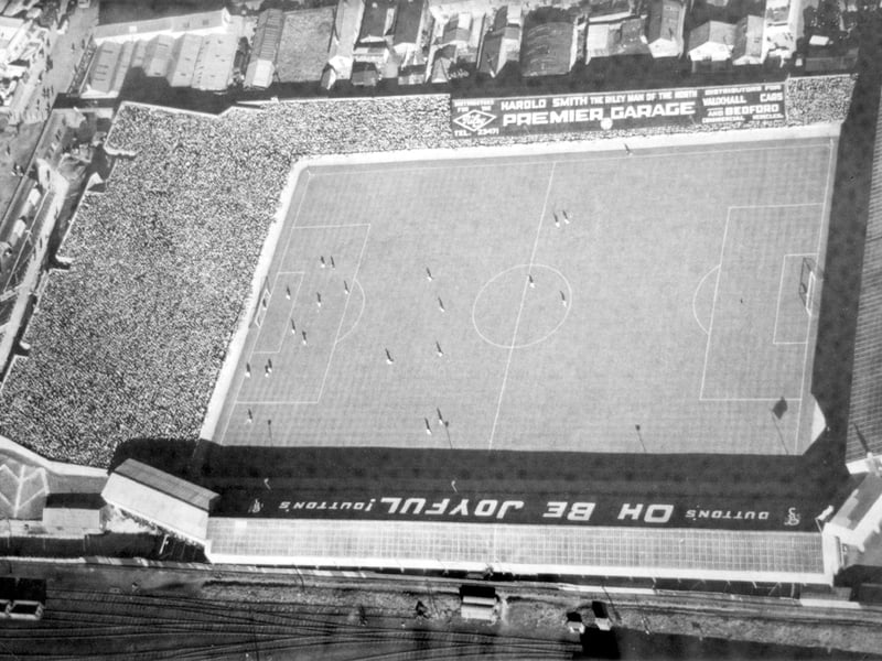 The ground pictured from the air in the early 1950s