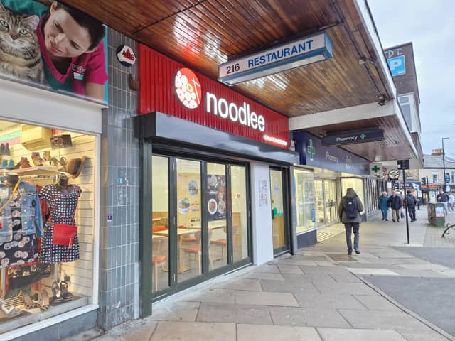 The Noodlee restaurant which has opened up in the former site of the Balti King in Broomhill, Sheffield. Picture: David Kessen, National World