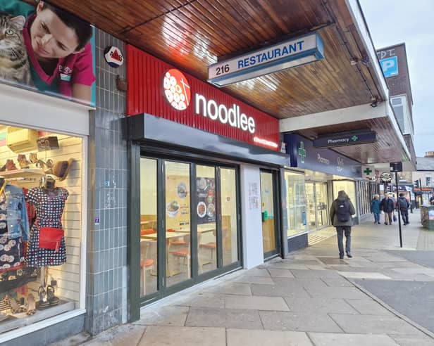 The Noodlee restaurant which has opened up in the former site of the Balti King in Broomhill, Sheffield. Picture: David Kessen, National World