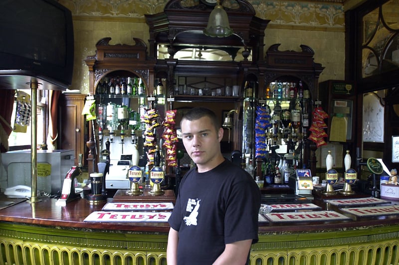 August 2002 and publicans at the Garden Gate pub were left counting the cost after the till was stolen. Pictured is David Peterkin.
