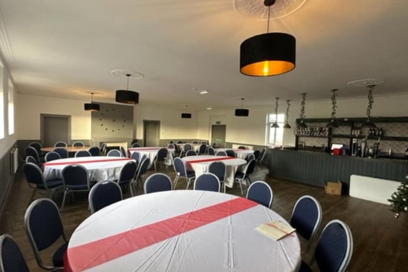 An upstairs function room at the venue comes with its own bar and space to seat around 70 people.
